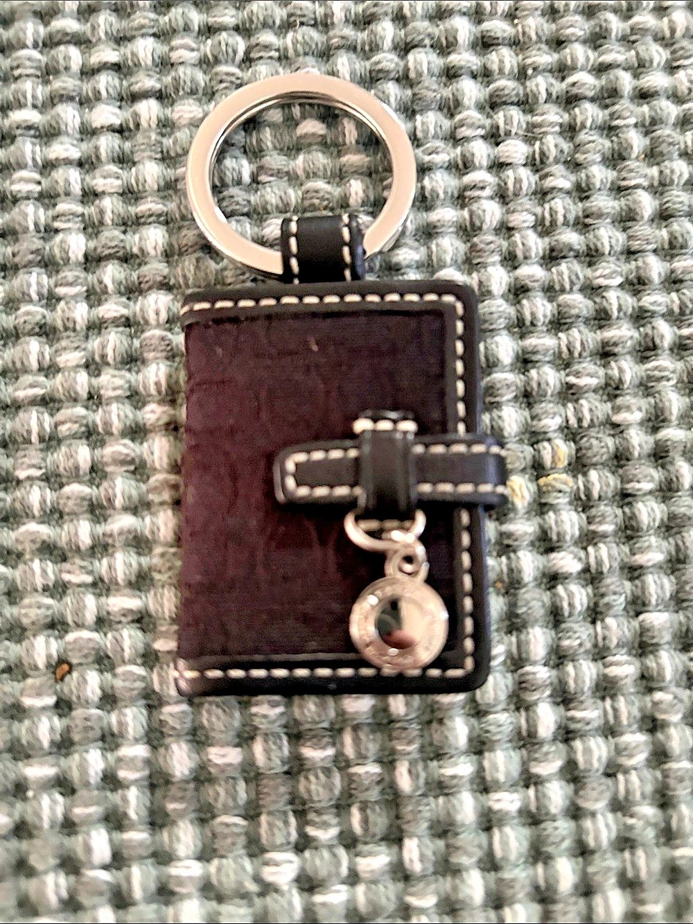 Coach Signature Mini Photo Frame Keychain / Picture Frame Bag Charm Black